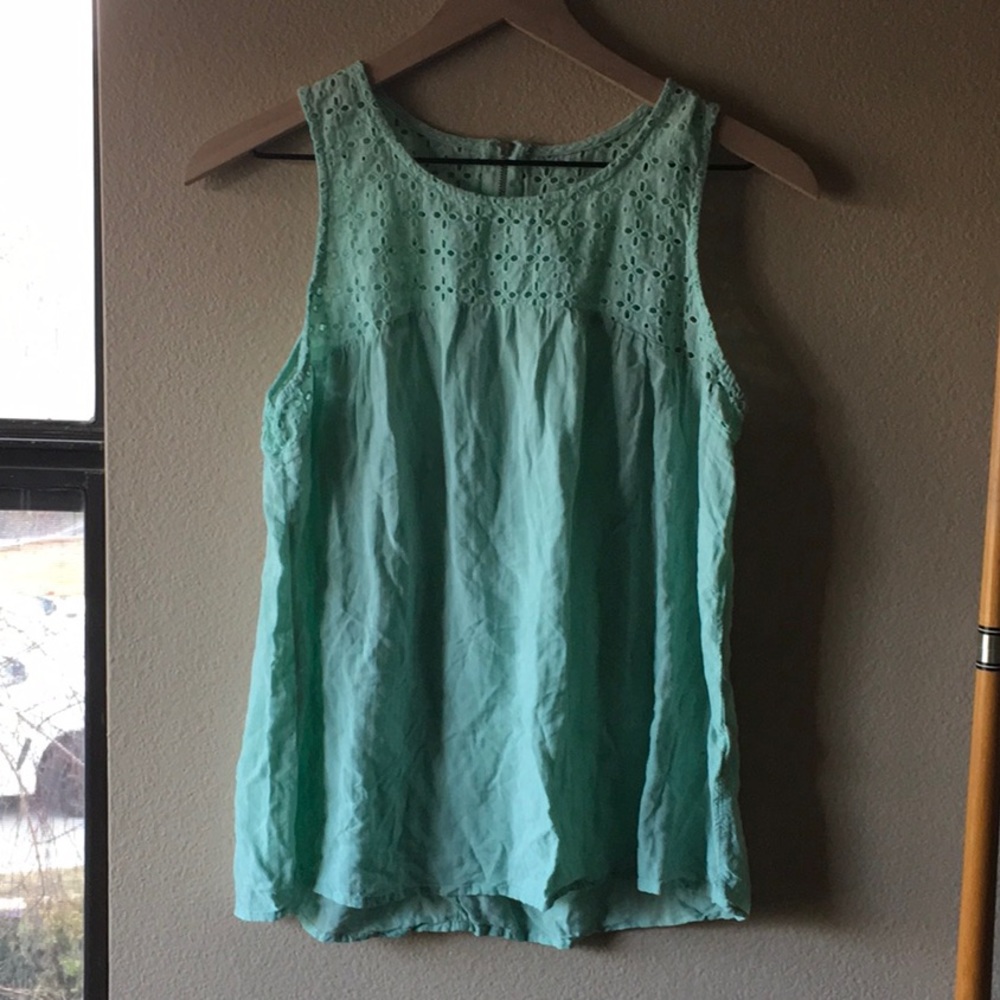 Mint Green Zip Blouse